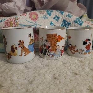 Vintage Disney CupsLady & The Tramp, Mickey, Goofy, Donald Duck, Alice, etc.